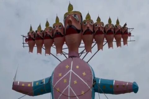 Bareka Ground, Varanasi, varanasi news, dussehra ravana dahan, dussehra ravana dahan in baraka ground varanasi, वाराणसी समाचार, दशहरा, रावण दहन, बरका ग्राउंड रावण दहन 75 फूट,