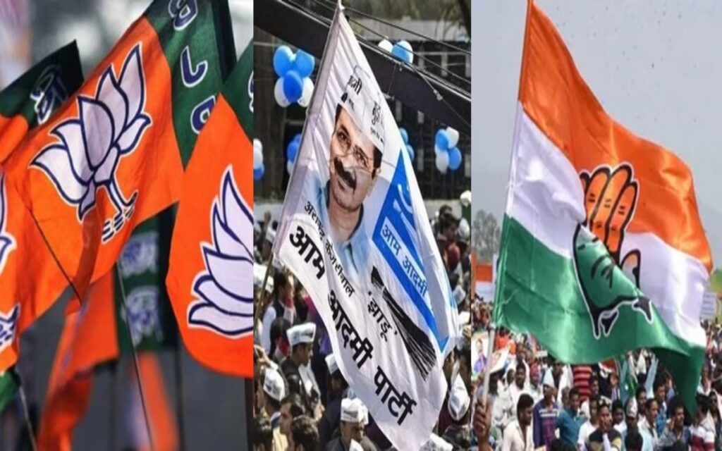 Delhi Assembly Election Exit Poll, Delhi Exit Poll, Delhi Assembly Election, BJP, Congress, Aam Aadmi Party, Arvind Kejriwal, Delhi Election, दिल्ली चुनाव, दिल्ली विधानसभा चुनाव, बीजेपी, कांग्रेस, आम आदमी पार्टी, अरविंद केजरीवाल, जेपी नड्डा, मल्लिकार्जुन खड़गे, दिल्ली चुनाव एग्जिट पोल,