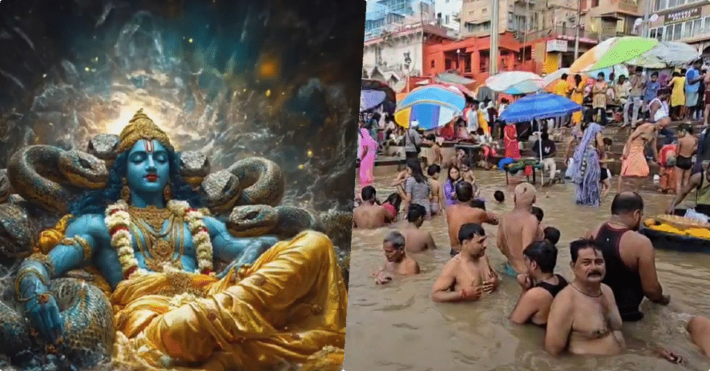 Devshayani Ekadashi 2025, Devshayani Ekadashi significance, Devshayani Ekadashi fasting, Ganga snan on Ekadashi, देवशयनी एकादशी 2025, देवशयनी एकादशी गंगा स्नान, देवशयनी एकादशी व्रत कथा, देवशयनी एकादशी का महत्व, Chaturmas start 2025, Lord Vishnu sleep, Ekadashi puja vidhi, Devshayani Ekadashi Kashi, Devshayani Ekadashi Varanasi news, Ekadashi religious importance