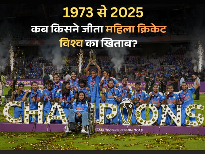 ICC Women World Cup Winners List from 1973 to 2025, icc women's world cup winners list till now, last women world cup winners cricket, women's cricket world cup india, women's world cup winner table, कब किसने जीता महिला वर्ल्ड कप, महिला क्रिकेट विश्व कप विजेता सूची, पहला महिला क्रिकेट विश्व कप कब हुआ, आईसीसी महिला क्रिकेट विश्व कप के आंकड़े,