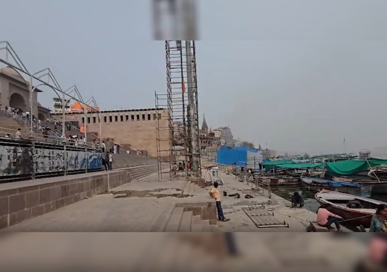 Varanasi News, Kashi lalita ghat, ganga aarti at lalita ghat, varanasi lalita ghat aarti, ganga arti, navratra, navratri,