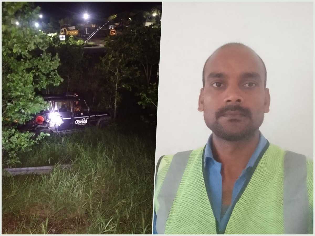 ghazipur news, up news, accident, purvanchal expressway, dead, worker,
