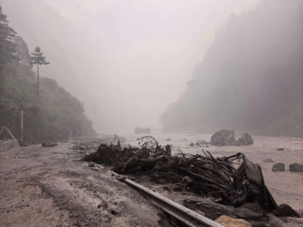 bhote koshi river flood