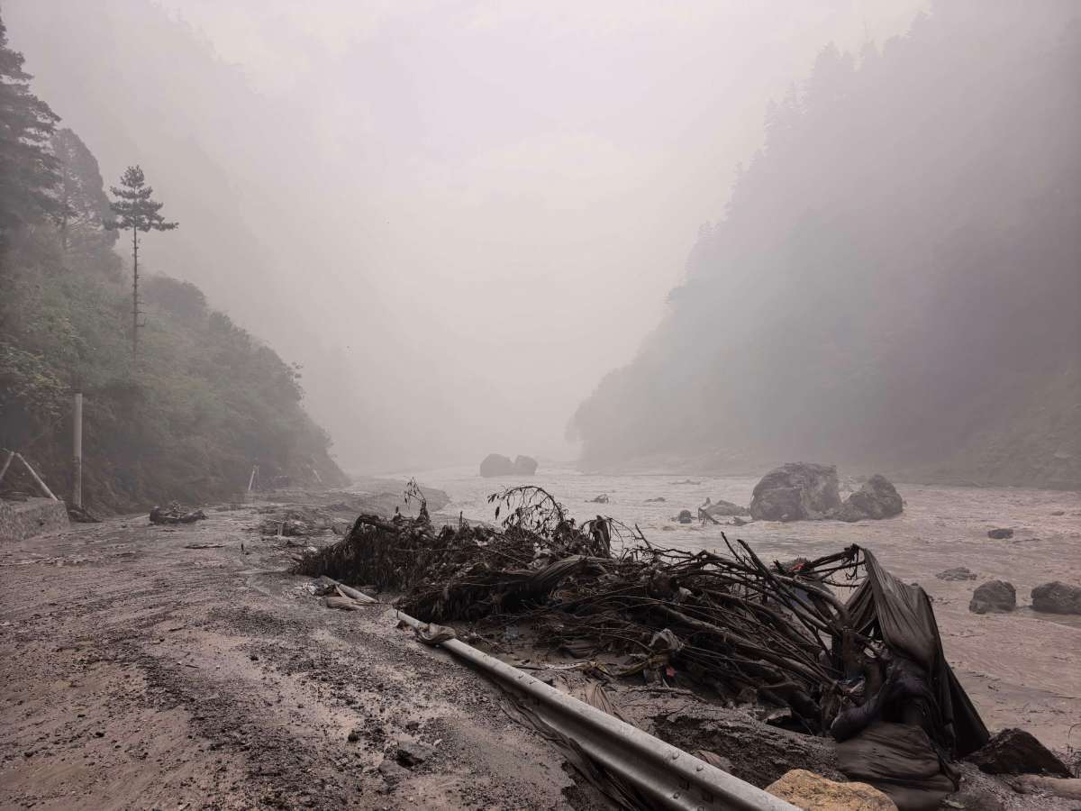 bhote koshi river flood